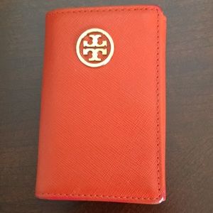 Tory Burch Robinson Key Case, Orange
